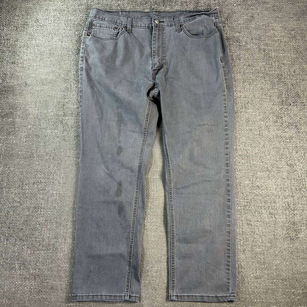 Levi's 541 Athletic Taper Men's 38x29 Charcoal Grey Faded Stretch Jeans
